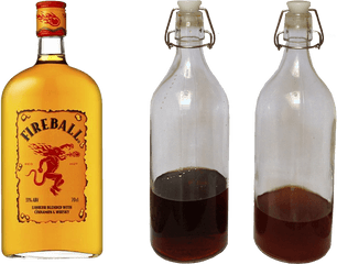 Fireball Whiskey - Fireball Cinnamon Whisky Png