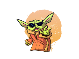 Baby Cute Star Wars Yoda - Free PNG