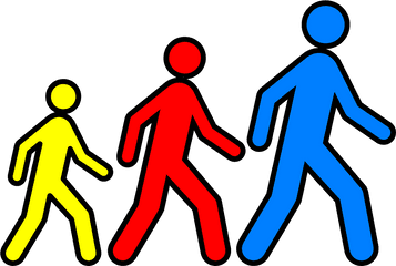 Stickmen Walking Follow - Free Vector Graphic On Pixabay Free Walking Clip Art Png