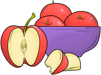 Slice Of Red Apple Clipart Free Download Creazilla - Apples Clipart Png
