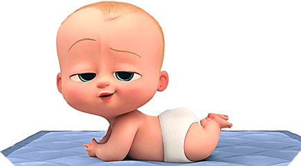 Boss Baby In Diaper Transparent Png - Boss Baby In A Diaper