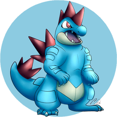 Pokemon Feraligatr Shiny - Fictional Character Png