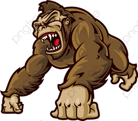 Cartoon Clipart - Gorilla Cartoon Png