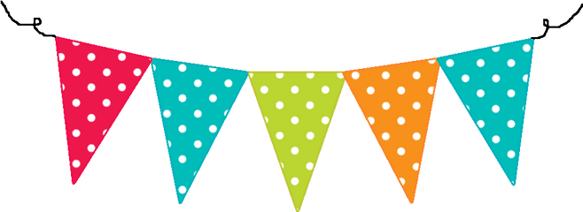 Free Banderitas Png Download Clip Art - Pennant Clipart