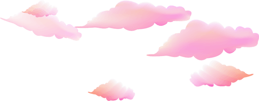 Pink Clouds Resource Upload Free Frame - Free PNG