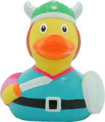 Wikingerin Rubber Duck Badeente - Duck With Sword Png