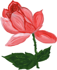 10 Paint Flower Transparent - Flower Painting Png