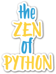 The Zen Of Python Sticker - Language Png