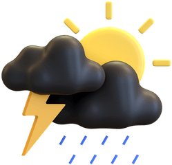 Cloud Storm Icon - Download In Glyph Style Language Png