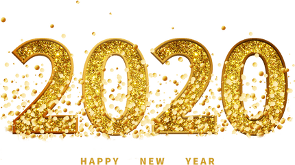 Happy New Year 2020 Text Png Images - Dot