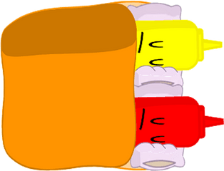 Hotdog Clipart Mustard - Bfdi Ketchup Png