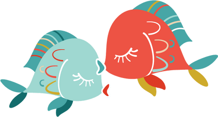 Kissing Designs Themes Templates And Downloadable Graphic - Kissing Fish Png