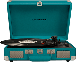 Crosley Cruiser Deluxe Turntable Teal - Crosley Cruiser Deluxe Portable Turntable Teal Png