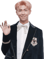 Bts Rap Monster Waving Transparent Png - Rap Monster Bts Png