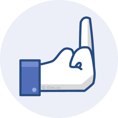 Download Facebook Reactions Fuck Off - Fuck You Facebook Middle Finger Png