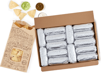 Chipotle Catering - Chipotle Burrito Box Png