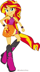 Sunset Shimmer My Little Pony Equestria - Sunset Shimmer Equestria Girl Rainbow Rocks Png
