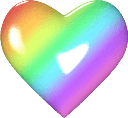 Heart Kawaii Gif 7 Images Download - Rainbow Heart Gif Png