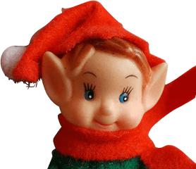 Download Vintage Christmas Elf Knee - Figurine Png