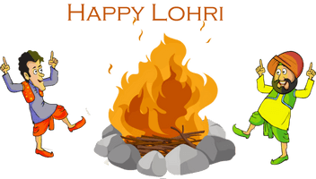 Lohri Cartoon Sharing For Happy Games - Free PNG