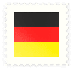 Postage Stamp Icon Illustration Of Flag Germany - German Postage Stamp Png