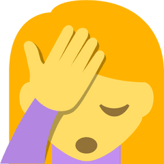 Emojione 1f926 - Can T Believe It Emoji Png