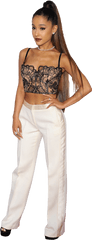 Download Ariana Grande In White Trousers Png Image For Free - Ariana Grande White Trousers