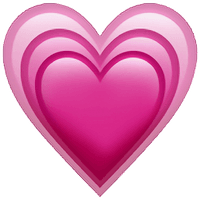 Pink Heart Love Photos Emoji - Free PNG