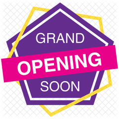 Grand Opening Soon Icon Of Flat Style - Grauzone Eisbaer Png