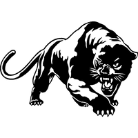 Panther Wall Car Sticker Decal Black - Free PNG