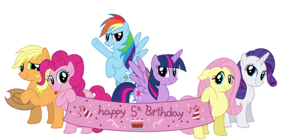 Little Pony Pinkie Pie Greeting Note Birthday - Free PNG