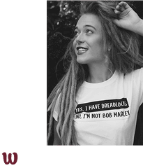 Yes I Have Dreadlocks No Iu0027m Not Bob Marley - Unisex Tshirt Girl Png