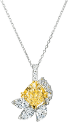 Natural Fancy Intense Yellow Diamond - Locket Png