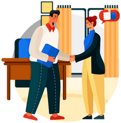 Best Free Business Deal Illustration Download In Png - Sharing