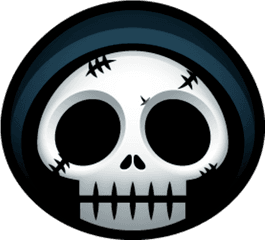 Halloween Emoticon Smileys For Facebook - Grim Reaper Head Png