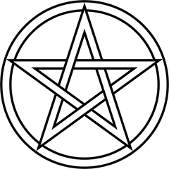 Download Free Png Pentacle - White Pentagram Png