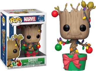 Marvel Holiday - Dancing Groot With Christmas Lights Funko Pop Vinyl Figure Christmas Groot Pop Png