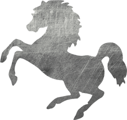 Download Cropped Metal Horse Rearing 1 - Juventus Horse Logo Horse On Hind Legs Silhouette Transparent Png