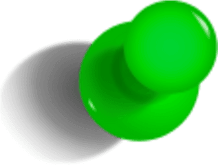 Download Pushpin Png Image For - Green Push Pin Png