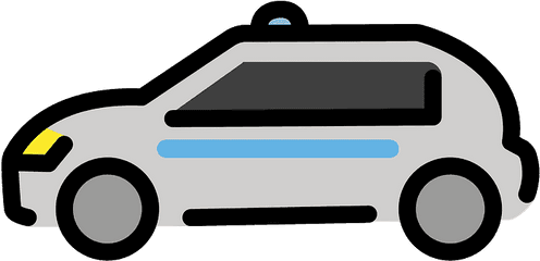 Police Car Emoji Clipart - Emoji Taxi Png