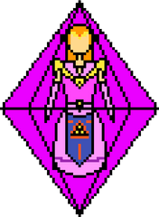 Zelda Trapped In A Crystal - Pink Crystal Zelda Clipart Vertical Png