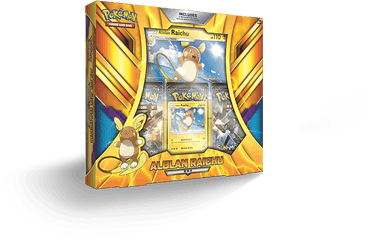 Alolan Raichu Figure Collection - Pokemon Tcg Alolan Raichu Box Png