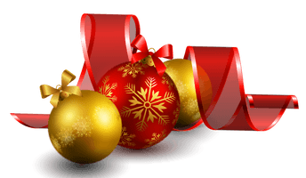 Ornaments Christmas Red PNG File HD