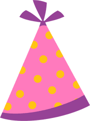 Transparent Monster Inc Png - Polka Dots Party Hat Clipart