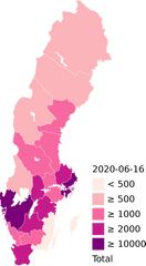 2020 Coronavirus Pandemic In Sweden - Wikipedia Sweden Map Png