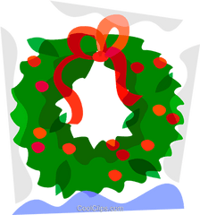 Christmas Wreath Royalty Free Vector - Vertical Png