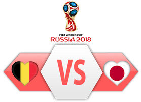 Fifa World Cup 2018 Belgium Vs Japan - Free PNG