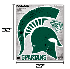 Spartan Helmet Wall Decal Set Png Logo