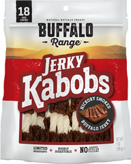 Buffalo Range Rawhide Dog Treats Healthy Grass - Fed Buffalo Jerky Raw Hide Chews Hickory Smoked Flavor Jerky Kabob 18 Count Walmartcom Buffalo Range Jerky Kabobs Png