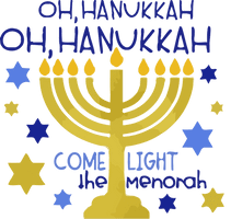 Hanukkah Menorah Candle Holder For Celebration - Free PNG